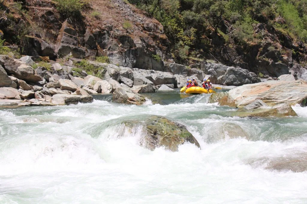 Photo by Scott Blankenfeld Creative raft in Bogus Thunder North Fork American River