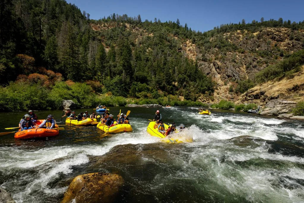 Surfing Maya Rapid on The Chili Bar Section