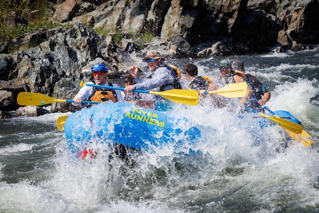 rr-south-fork-gorge-rafting-sb-099 Rafting through Upper Haystack Rapid on The American River